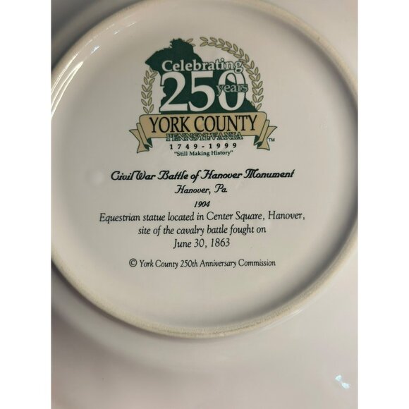 VTG Pfaltzgraff  1999 York County PA 250th Anniversary Plates 8" Set of 5 - Picture 5 of 7